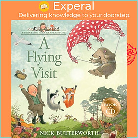 Sách - A Flying Visit - Book & CD by Nick Butterworth (UK edition, paperback)