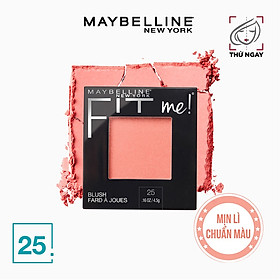 Phấn Má Hồng Mịn Nhẹ Tự Nhiên Giữ Màu Chuẩn Fit Me Blush Maybelline New York 4.5g