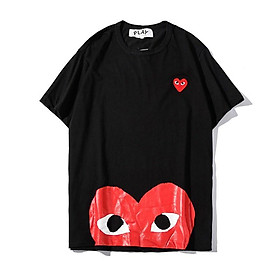 Áo Thun Cotton Tay Ngắn In Hình Trái Tim Plus Size Cho Cặp Đôi