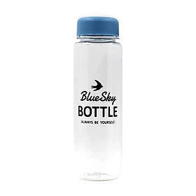 Hình ảnh Bình Uống Nước Có Nắp Đậy (500ml) - Xanh Dương - nội địa Nhật Bản