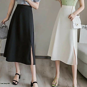 Tất tần tật tips mix đồ xinh lung linh với chân váy dài xẻ tà  MARC