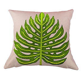 Leaf Linen Pillowcase  Decoration Sofa Cushion  Pillow Case