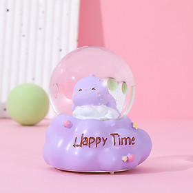 Quả Cầu Tuyết Khủng long Con Happy Time Quà Tặng Trang Trí_ Hàng Chính Hãng