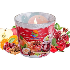 Ly nến thơm tinh dầu Bartek Winter Tutti Frutti 115g QT3159 - nho, quế, lựu, nến trang trí, thơm phòng, thư giãn, hỗ trợ khử mùi (giao mẫu ngẫu nhiên)