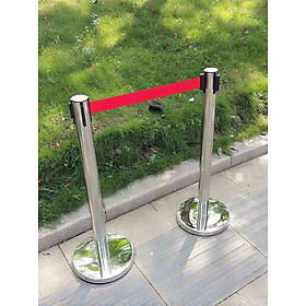 Mua CỘT CHẮN INOX - Màu Đỏ - Dây dài 3m