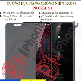 Dán chống nhìn trộm dành cho Nokia 6.1 - Dán cường lực dẻo nano