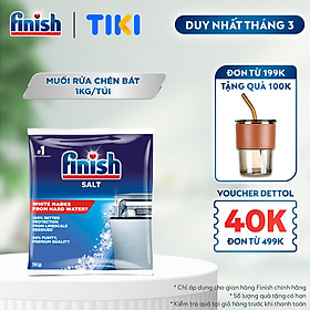 Muối Rửa Chén Bát Finish Salt - Bịch 1KG