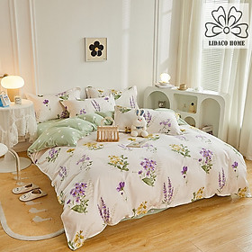 Bộ chăn ga gối cotton LIDACO PL1 - Lavender SP001494