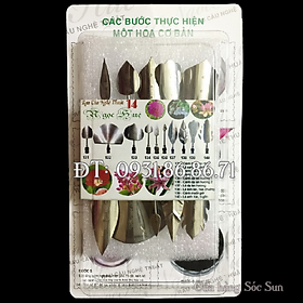 Bộ 10 dụng cụ làm rau câu 3D – Bộ số 14 - Tặng kèm kim nhụy – Mã số 1550