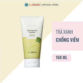 Sữa Rửa Mặt Dành Cho Da Mụn Trà Xanh the SAEM Healing Tea Garden Green Tea Cleansing Foam (150ml)