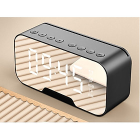 Mua Loa Bluetooth kiêm đồng hồ báo thức mặt gương đa chức năng bản cao cấp