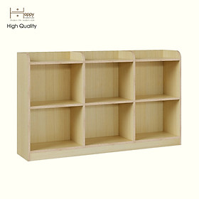 HAPPY FURNITURE , Gỗ tự nhiên , Kệ lưu trữ gỗ Plywood - AIDAN , KSA_063 , 140x28x82cm ( DxRxC)