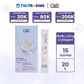 NƯỚC UỐNG COLLAGEN GILAA SIÊU PHÂN TỬ 300DA GILAA KẾT HỢP PEONY TRẺ HÓA CÂN BẰNG NỘI TIẾT (20g x 15 gói)
