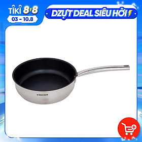 Mua Chảo chống dính bếp từ lòng sâu cao cấp KOCHER size 24cm 5 lớp đáy  - Hàng chính hãng