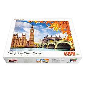 Bộ ghép hình hộp 1000 mảnh-Tháp Big Ben, London