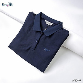 Áo Polo nữ cổ bẻ phối UCO vải cotton cá sấu cao cấp, dáng đẹp, thêu họa tiết màu trắng, xanh, navy ATS0497