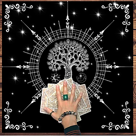Thảm trải bài Tarot chủ đề cây đại thụ(loại dày)