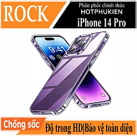 Ốp lưng chống sốc trong suốt cho iPhone 14 Pro (6.1 inch) hiệu Rock Space Protective Case siêu mỏng 1.5mm độ trong tuyệt đối, chống trầy xước, chống ố vàng, tản nhiệt tốt - hàng nhập khẩu