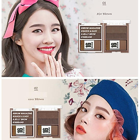 Bột Tán Chân Mày Hai Màu Đa Năng 16Brand Brow Magazine 3.6g