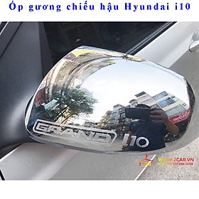 Ốp gương chiếu hậu xe Hyundai i10 2014 - 2022 hatback dùng chung sedan, 1 bộ 2 chiếc