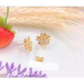 Bông tai nữ xi mạ vàng 18kcao cấp 