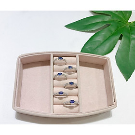 Nhẫn Đính Đá Sapphire thiên nhiên Free Size (N0437) - MOON Jewelry