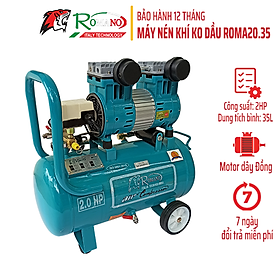 Máy Nén Khí Không Dầu Romano ROMA20-35 (Bình 35L, 2HP)