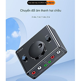 Mua SOAIY Bộ Chia Âm Thanh 2 Chiều  Từ 1 Thiết Bị Ra 2 Loa  Tai Nghe Hoặc Từ 2 Thiết Bị Ra 1 Loa/ Tai Nghe JH-Q280 - Hàng Nhập Khẩu