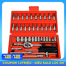 Bộ dụng cụ mở bu lông ốc vít - Bộ dụng cụ sửa chữa đa năng 46 chi tiết