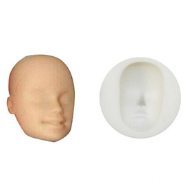 Khuôn mặt BJD Doll, Figure Tượng Búp Bê 3D số 8 Polymer Clay Đất Sét Nhật Thái