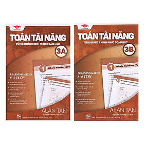 Hình ảnh Sách toán tài năng 3, toán lớp 3 ( bộ 2 cuốn, 8 - 9 tuổi )