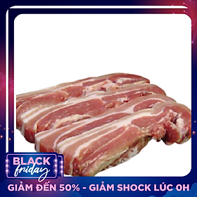 1kg Ba chỉ heo không da cắt dây