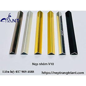 Mua Nẹp nhôm v10  nẹp ốp góc  nẹp v 1cm  thanh dài 2m7  giá bán theo thanh  trang trí nhà cửa