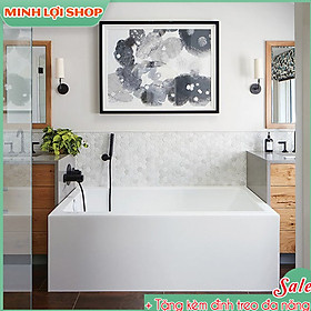 Tranh phòng tắm hiện đại tráng gương phalê TẶNG KÈM ĐINH TREO TPT03