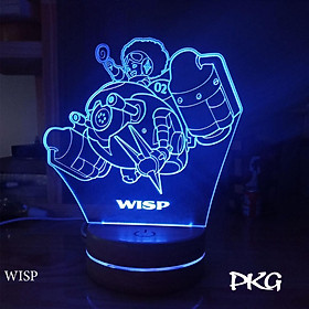 Mua Đèn Ngủ Led 3D tướng WISS Liên Quân Arena Of Valor cảm ứng có điều khiển từ xa nháy 16 màu 4 chế độ nháy
