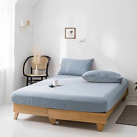 Bộ Ga Gối Cotton Đũi Tici Cao Cấp Nhiều Màu