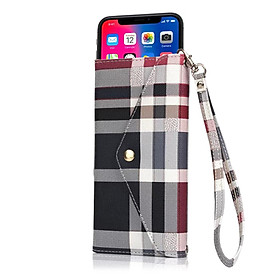 Bao da caro nữ kiêm ví cao cấp dành cho iPhone 7 Plus / 8 Plus / X / XS / XR / XS MAX / 11 / 11 Pro / 11 Pro Max