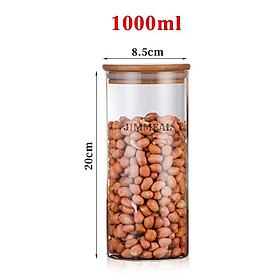 Mua Hộp Thủy Tinh  Lọ Thủy Tinh  Hũ Thủy Tinh Nắp Gỗ  350ml 500ml 750ml 1000ml 1200ml 1600ml