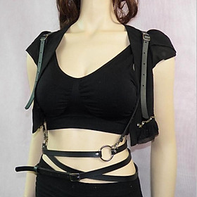 Leather   Restrain   Waist   Strap   Belt   Chest   Body   Harness   Club   Party   Fancy   Dress