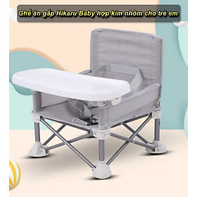 Ghế ăn gấp Hikaru Baby hợp kim nhôm cho trẻ em - Home and Garden