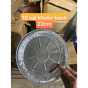 Khay Giấy Bạc Lót Nồi Chiên Không Dầu Đường Kính 22cm, Khay Đựng Thực Phẩm