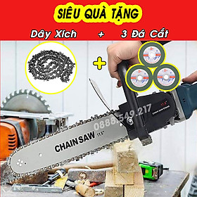 Mua Bộ Cưa Xích Chuyển Đ ổi Gắn Máy Mài Máy Cắt Cầm Tay Kèm Qùa Tặng Dây Xích Dự Phòng Và 3 Đá Cắt Bình Tra Nhớt Tự Động