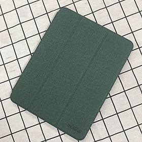 Bao da Mutural Tailor dựng đứng có khay bút dành cho iPad Pro 12.9 inch ( 2020 ) - Hàng chính Hãng - Xanh Rêu
