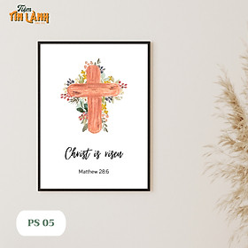Tranh Tường Phục Sinh In Lời Chúa - Khổ 20x30cm