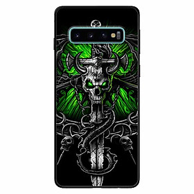 Ốp lưng dành cho Samsung S10 Plus mẫu Rồng Nền Xanh