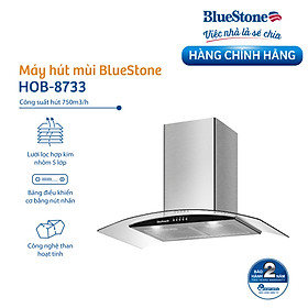 Mua Máy Hút Mùi Kính Cong BlueStone HOB-8733 230W - Hàng chính hãng