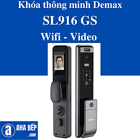 Khóa cửa thông minh Demax SL916 GS Wifi - Video. Hàng Chính Hãng