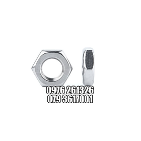 ĐAI ỐC LỤC GIÁC MỎNG - TÁN LỤC GIÁC MỎNG -ECU LỤC GIÁC MỎNG - M10 _ BỊCH 10 CON