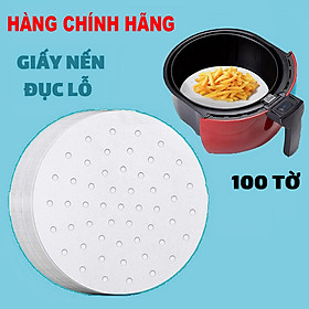 Mua 100 Tờ Giấy Nến Nồi Chiên 23cm Đục Lỗ Dùng Hấp Nướng  Jodily - Thấm Dầu Mỡ - An Toàn Cho Sức Khỏe