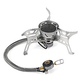 Bếp Cắm Trại Ngoài Trời Chống Gió Có Bộ Chuyển Đổi Khí Gas (3500W)